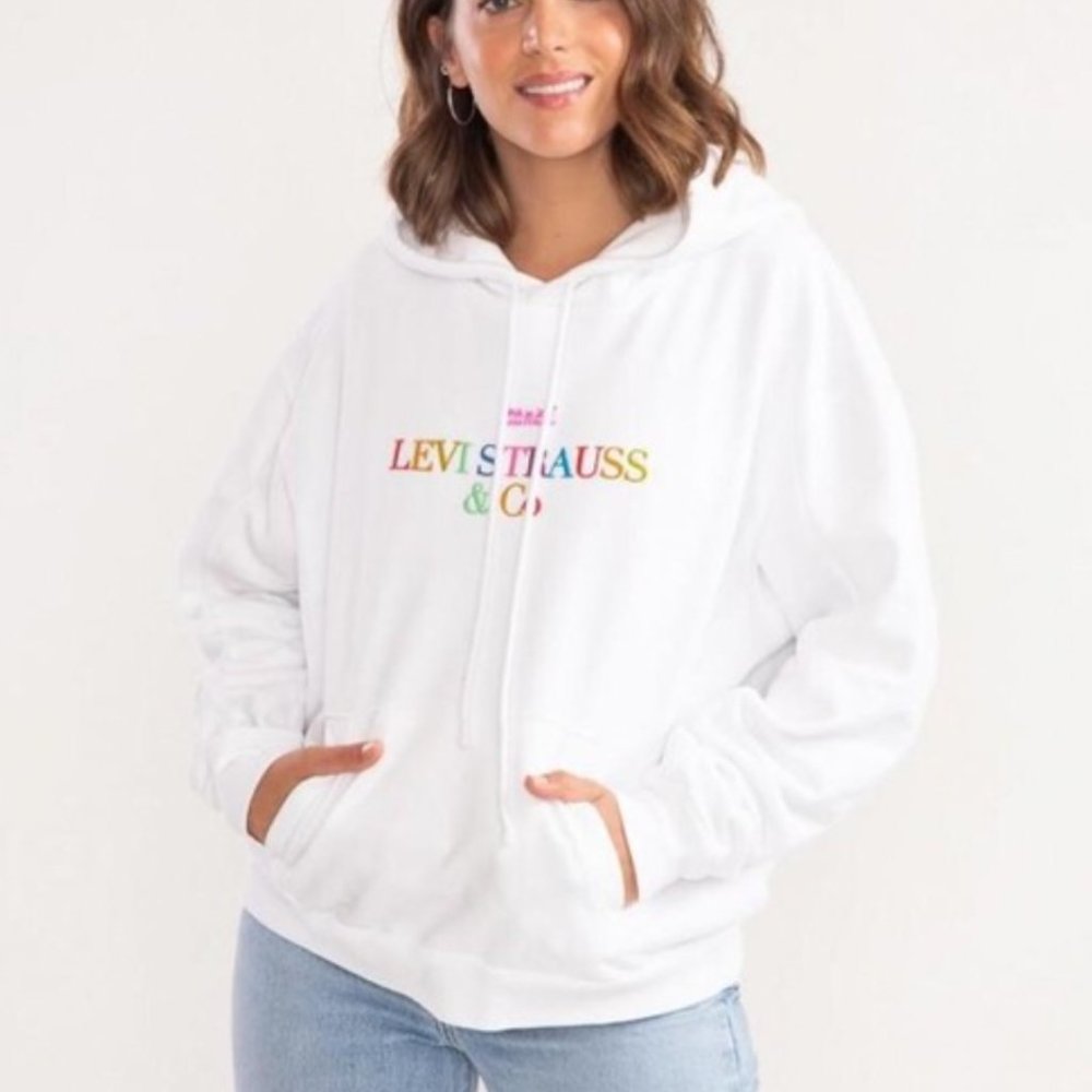 Levi Strauss & Co White Sweatshirt Size Small